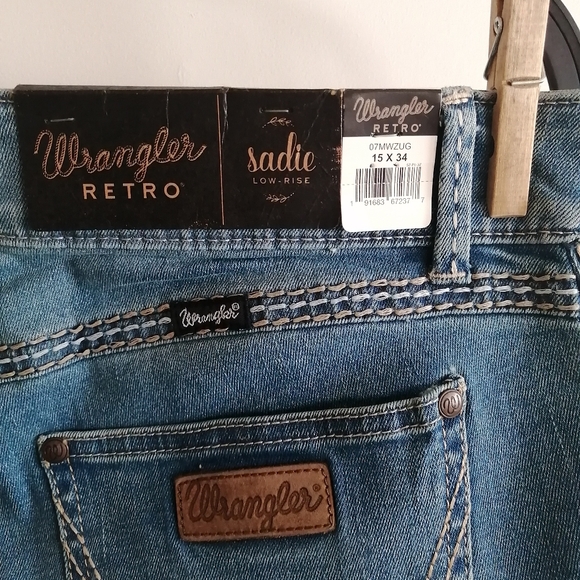 Wrangler retro Sadie low rise 15x34 women's jeans - Picture 6 of 7